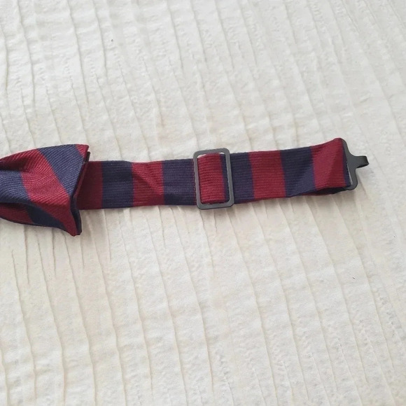 Brooks Brothers Makers Red Navy Children Pure Silk - Picture 2 of 10